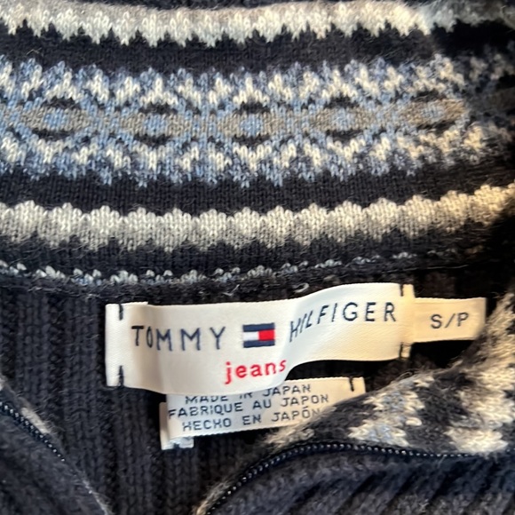 Tommy Hilfiger Navy Cotton Sweater - Picture 5 of 5